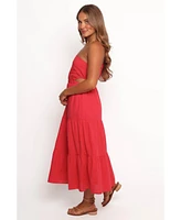 Petal and Pup Women's Teresa One Shoulder Midi Dress