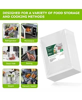 Bonsenkitchen Precut Vacuum Sealer Bags 200 Quart 8" x 12", Bpa Free, Commercial Grade Textured Food Vacuum Sealer Bag, Thick Embossed Bags