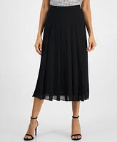 Kasper Women's Pleated Pull-On Skirt, Regular & Petite