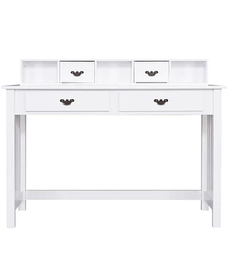 Home Office Writing Mission Computer Desk with 4-Drawer
