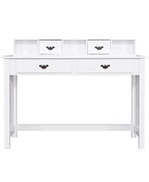 Home Office Writing Mission Computer Desk with 4-Drawer