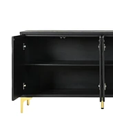 Modern Black Sideboard Buffet Cabinet - 60"