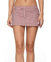 Edikted Women's Marlow Striped Mini Skort