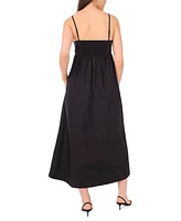 1.state Women's Bow Front Sleeveless Cotton Midi Dress