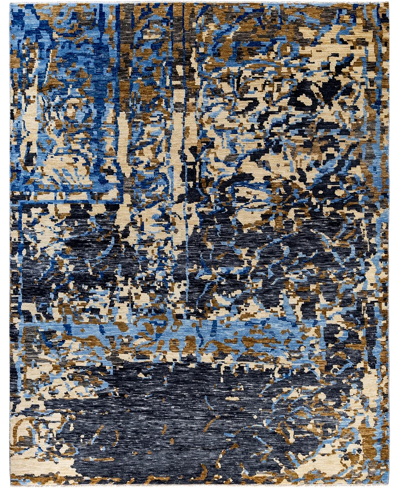 Adorn Hand Woven Rugs Indo Special Ikat M7176 8'1"x10'3" Area Rug