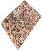 Adorn Hand Woven Rugs Indo Patchwork M5759 Rug Collection