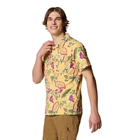 Columbia Men's Tech Trail Utility Printed Woven Short Sleeve Shirt