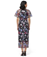 Js Collections Women's Embellished Short-Sleeve Midi Dress