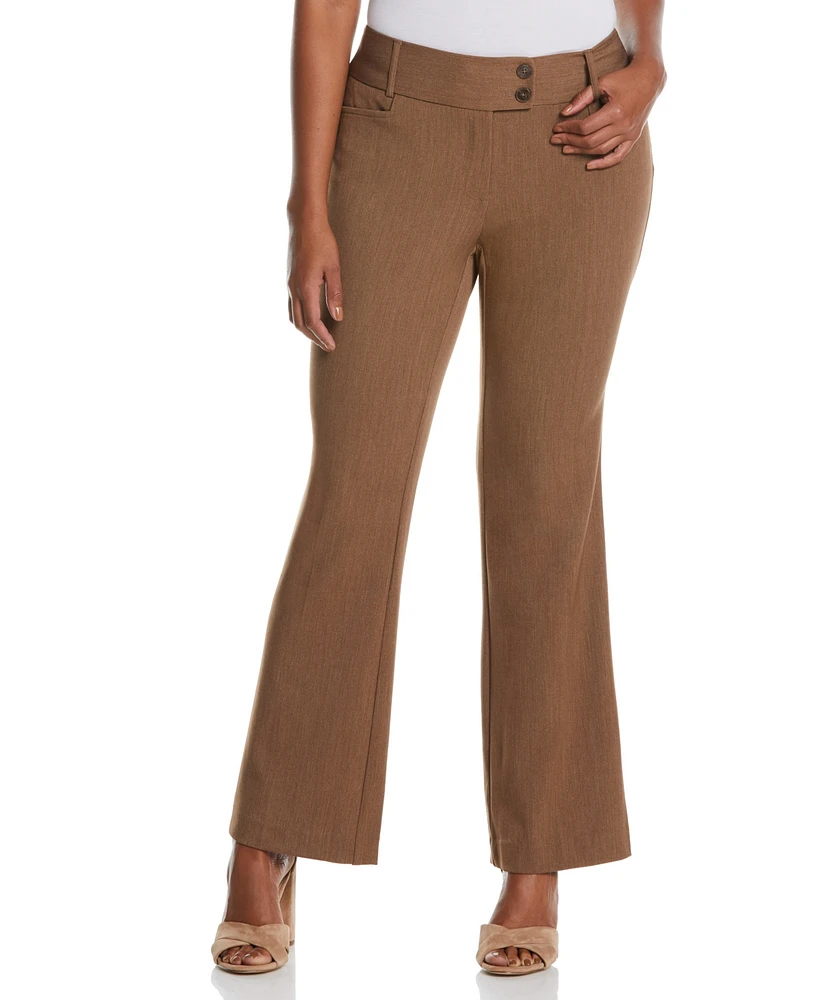 Rafaella Petite Curvy Fit Boot Cut Pants