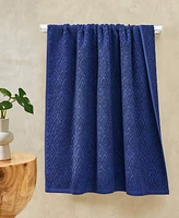 John Robshaw Maze Solid Texture Cotton Bath Towel, 54" x 32"