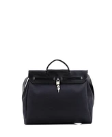 Pre-Owned Hermes 39 Herbag Zip Leather and Toile