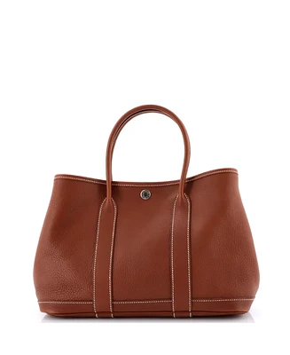 Pre-Owned Hermes 30 Garden Party Tote Leather