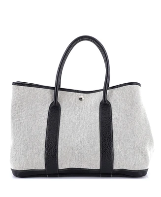 Pre-Owned Hermes Garden Party Tote Toile and Leather