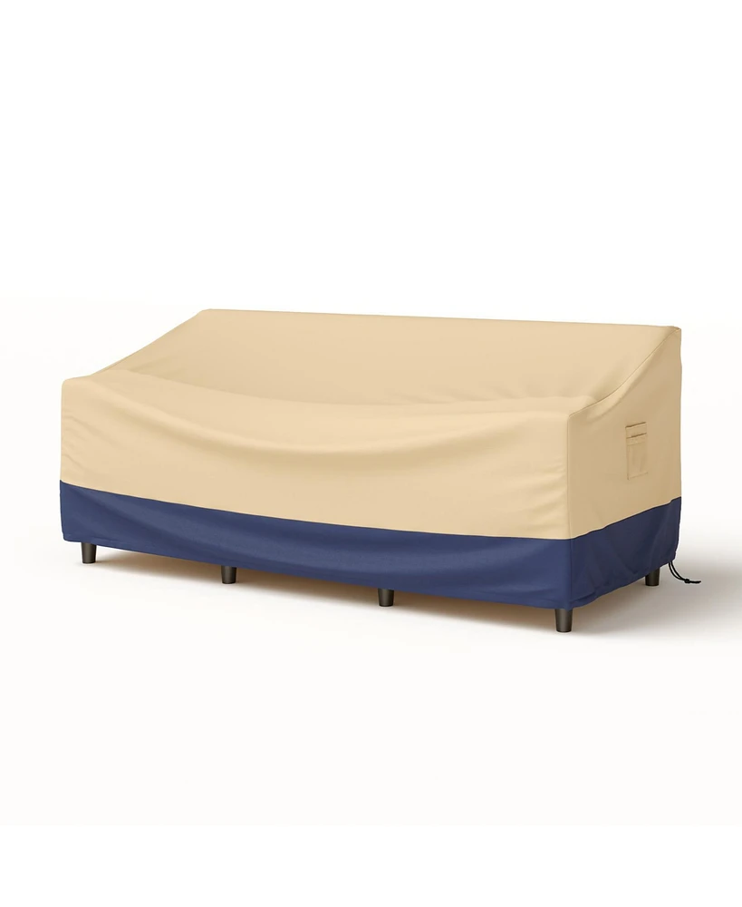 Patio Furniture Cover with Padded Handle and Click-Close Straps-77 x 43 x 30 inches