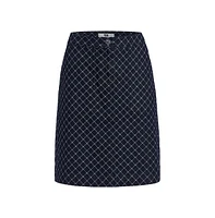 Etcetera Women's Fishnet Jacquard Denim Skirt Marseille