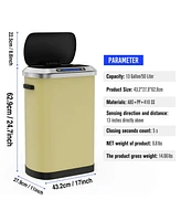 50L Smart automatic Trash Cans - Full Intelligent Sensor -yellow