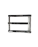 Trafalgar Men's 35mm Italian Classic Rectangular Sold Brass Harness Belt Buckle