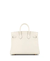Pre-Owned Hermes Birkin 25 Handbag Light Swift with Gold Hardware