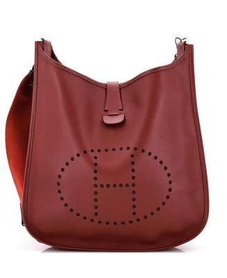 Pre-Owned Hermes Gm Evelyne Bag Gen Iii Epsom