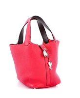 Pre-Owned Hermes Pm Eclat Picotin Lock Bag Clemence with Swift