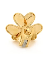 Pre-Owned Van Cleef & Arpels Large Frivole Stud Earrings 18K Gold with Diamonds