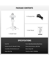 Neewer Selfie Stick with Detachable Bluetooth Remote Shutter, Lightweight Foldable Travel Tripod for iPhone, 360° Phone Holder Cold Shoe for YouT