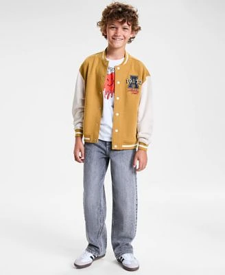 Epic Threads Little Big Boys Varsity Jacket New York Apple T Shirt Baggy Jeans Exclusively At Macys