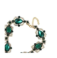 Sohi Gold-Plated Stone Statement Necklace