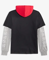 Jordan Big Boys Gametime Layered-Look Hoodie