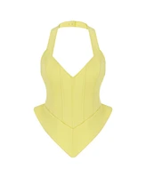 Nocturne Women's Corset Style Crop Top