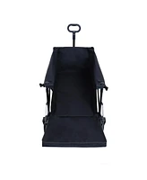 Foldable Wagon with Tailgate, Cover, 400LBS