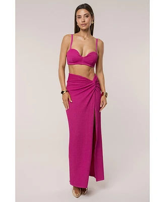 Jluxlabel Women's Deidra Draped Skirt Set