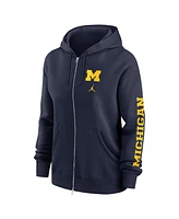 Jordan Women's Navy Michigan Wolverines Phoenix Full-Zip Hoodie