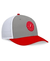 Top of the World Men's Gray/Red Cincinnati Bearcats Rob Trucker Adjustable Hat