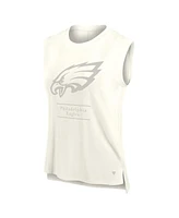Fanatics Women's Cream Philadelphia Eagles Studio Embrace Tank Top