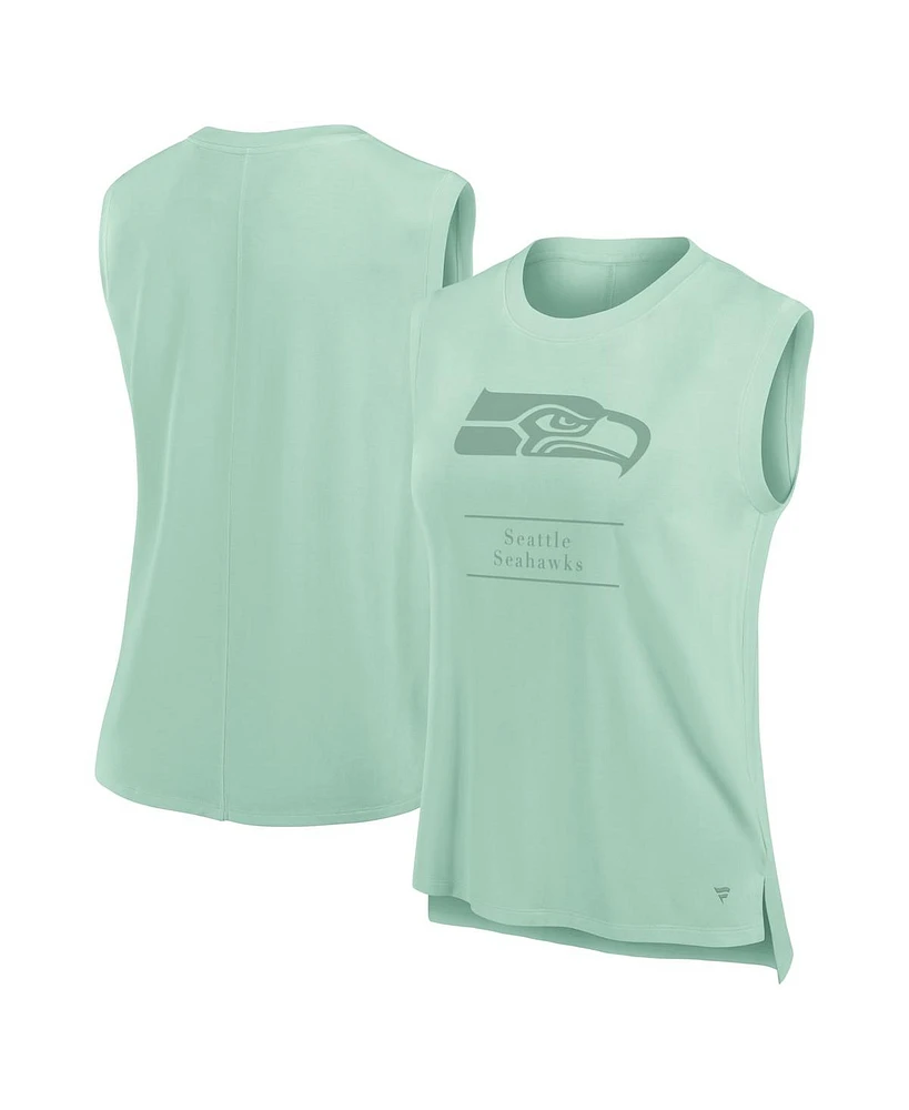 Fanatics Women's Mint Seattle Seahawks Studio Embrace Tank Top