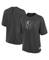 Fanatics Women's Charcoal Vegas Golden Knights Oversized Elements Raw Edge Future Ground T-Shirt