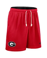 Nike Men's Red/Black Georgia Bulldogs 2025 Sideline Reversible Performance Shorts