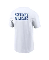 Nike Men's White Kentucky Wildcats 2-Hit Stacked T-Shirt