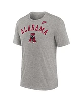 Nike Men's Heather Gray Alabama Crimson Tide Legacy Arch Tri-Blend T-Shirt