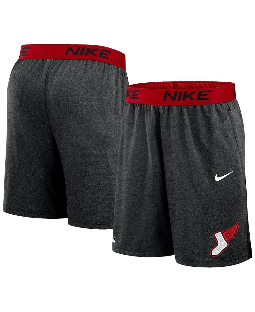 Nike Men's Charcoal/Red Chicago White Sox 2025 City Connect Authentic Collection Knit Shorts