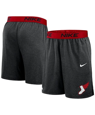 Nike Men's Charcoal/Red Chicago White Sox 2025 City Connect Authentic Collection Knit Shorts