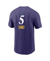 Nike Men's Dearica Hamby Purple Los Angeles Sparks Explorer Edition Name Number T-Shirt