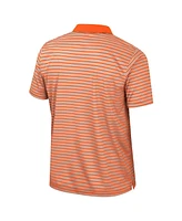 Colosseum Men's Orange Oklahoma State Cowboys Striped Polo Shirt