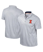 Colosseum Men's Navy Illinois Fighting Illini Big Tall Marty Rival Polo Shirt