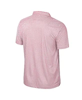 Colosseum Men's Scarlet Nebraska Huskers Big Tall Marty Rival Polo Shirt