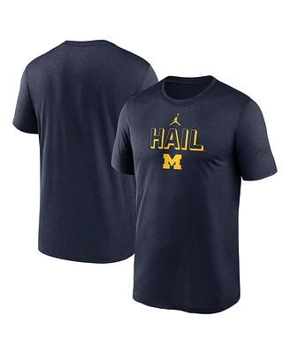 Jordan Men's Navy Michigan Wolverines 2025 Sideline Legend Performance T-Shirt