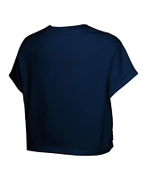 Outerstuff Big Girls Navy Indiana Fever City Pennant Cropped T-Shirt