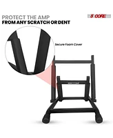 5 Core Amp Stand Heavy Duty Metal Build Adjustable Guitar amplifier Low Profile Folding Collapsible