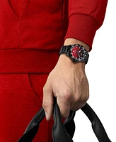 Tissot Men's Swiss Seastar 1000 Black Pvd Stainless Steel Bracelet Watch 40mm